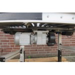 Rollenbaanbocht 90 graden aangedreven, gebruikt 40 cm.